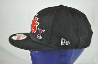   ERA 9FIFTY BLACK RED CHICAGO BULLS AND MINI LOGO SNAPBACK CAP(HAT10