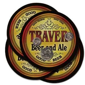  TRAVER Family Name Beer & Ale Coasters 