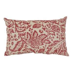  Pillow Perfect 441498 Decorative Red Tan Damask 18.5 in. X 