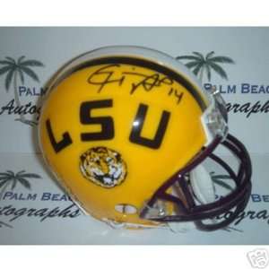  Michael Clayton signed LSU Tigers Mini Helmet: Sports 