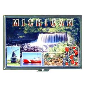 Michigan Natural Sights ID Holder, Cigarette Case or Wallet MADE IN 