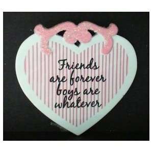  B33 2 Gift Tag with Magnet  Friends are forever boys are 