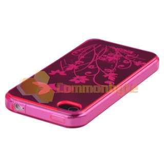   Skin CASE+Car+Travel Charger+PRIVACY FILTER For iPhone 4 4S 4G 4GS G