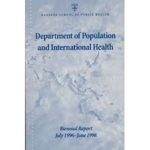 Department of Population and International Health (Biennial Report 