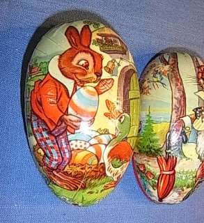 EASTER EGG CANDY CONTAINER ANTIQUE GERMAN 1950´S TQ24  