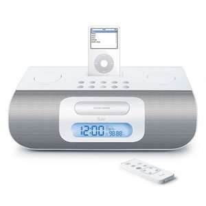  Jwin iLuv Stereo Radio Alarm Clock w/iPod Dock 277WH: Home 