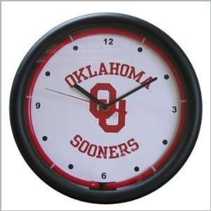 Oklahoma Small Neon Clock 