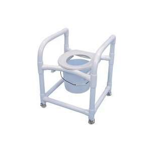  3 in 1 Adjustable Commode Safety Frame, 12qt Pail Health 
