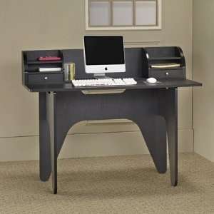  Niko Office Desk with Mini Hutch in Matte Black Office 