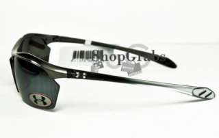 New Under Armour Sunglasses Shinny Metallic Grey Polarized Light 