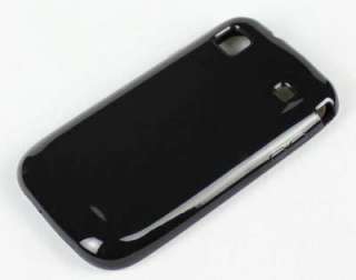 BLACK Soft Rubber Case Cover for Samsung i9000 Galaxy S  