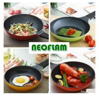 Neoflam Amie Nonstick 5pc Fry Pan Set with a Lid / Ceramic coating 