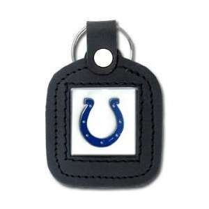 Square Leather Key Ring   Indianapolis Colts:  Sports 