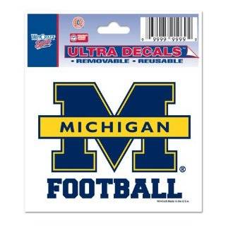  MICHIGAN WOLVERINES OFFICIAL LOGO 4X6 ULTRA DECAL WINDOW 