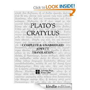 Platos Cratylus Plato, Benjamin Jowett  Kindle Store