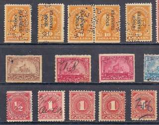 Large lot 182 1861 Rare dates revenues stamps $5750  