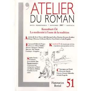  Revue lAtelier du roman, no 51 (9782764605615) Collectif 