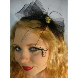  Black Sheer Bow and Vintage Bead Headband: Everything Else