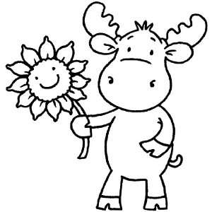 Riley And Company Cling Rubber Stamp Sunflower Sophie 
