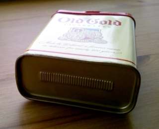 1940s Old Gold Cigarettes upright Pocket Tobacco Tin  