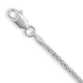   Wheat Chain Necklace 1.8mm 16 18 20 24 inch Sterling Silver  