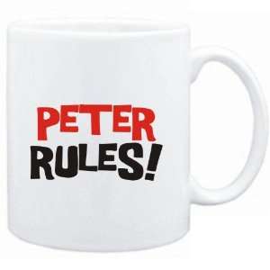  Mug White  Peter rules  Male Names