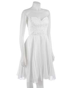 Betsey Johnson White Strapless Dress  