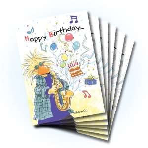   Zoo Happy Birthday Greeting Card 6 pack 10288: Health & Personal Care
