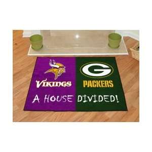  Minnesota Vikings / Green Bay Packers House Divided NFL 