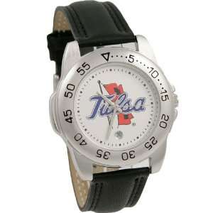 Tulsa Golden Hurricane Mens Sport Watch with Leather Band 