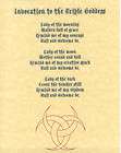 Book of Shadows page Invocation to the Triple Goddess