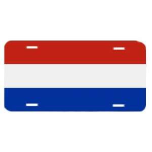 Netherlands Flag Vanity Auto License Plate