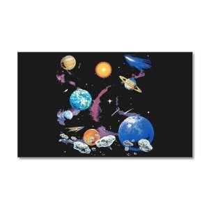   x24.5 Wall Vinyl Sticker Solar System And Asteroids 