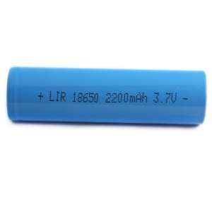  LIR 18650 2200mah Flat Head Charge Battery Blue: Cell 