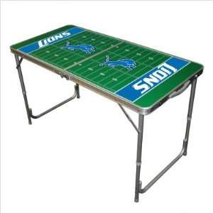    110 2 ft. x4 ft. Detroit Lions Tailgate Table: Sports & Outdoors