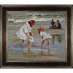   Children Playing at the Seashore Oil Canvas Art  