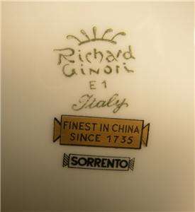 RICHARD GINORI CHINA ITALY SORRENTO DINNER PLATE FLOWER  