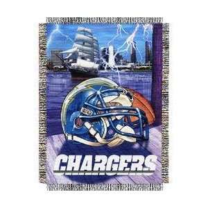  San Diego Chargers NFL Woven Tapestry Throw (Home Field 