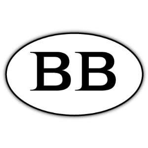  BB Barbados car bumper sticker decal 5 x 3 Everything 