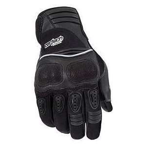    CORTECH HDX MENS LEATHER MOTORCYCLE GLOVE (SMALL, BLACK) Clothing