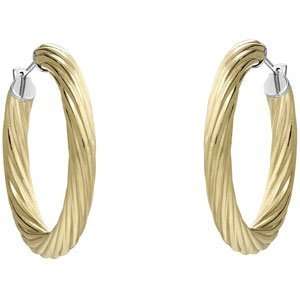  Twisted Hoop Earrings 04.50 X 25.00 mm CleverEve Jewelry