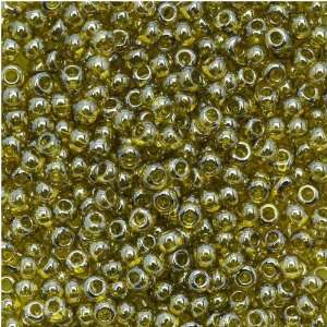  Toho Round Seed Beads 11/0 #457 Gold Lustered Green Tea 