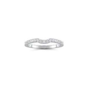  0.21 Cts Diamond Ring in 14K White Gold 10.0 Jewelry