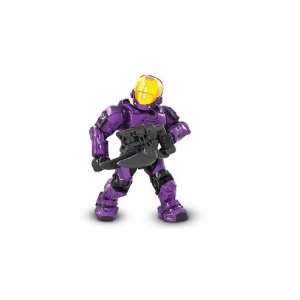  Halo Wars Mega Bloks LOOSE Mini Figure Purple UNSC EVA 