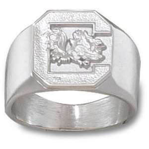 University of South Carolina Gamecock Ring Sz 10 1/2 (Silver):  