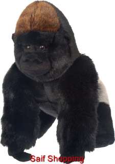 Plush Soft Original Stuffed Animal Natural Silverback Gorilla   15 