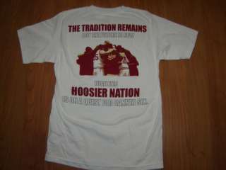 Indiana Basketball Hoosier Nation T Shirt Mens M New  