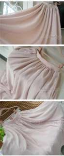AQ1682 Girls Womens Chiffon Apparel full skirt of tall waist Dress 