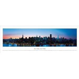New York, New York City Skyline 37.25 x 8 Unframed Panoramic Wall 