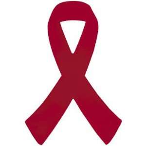  12 Eight Inch Red Awareness Ribbon Car Magnets: Health 
